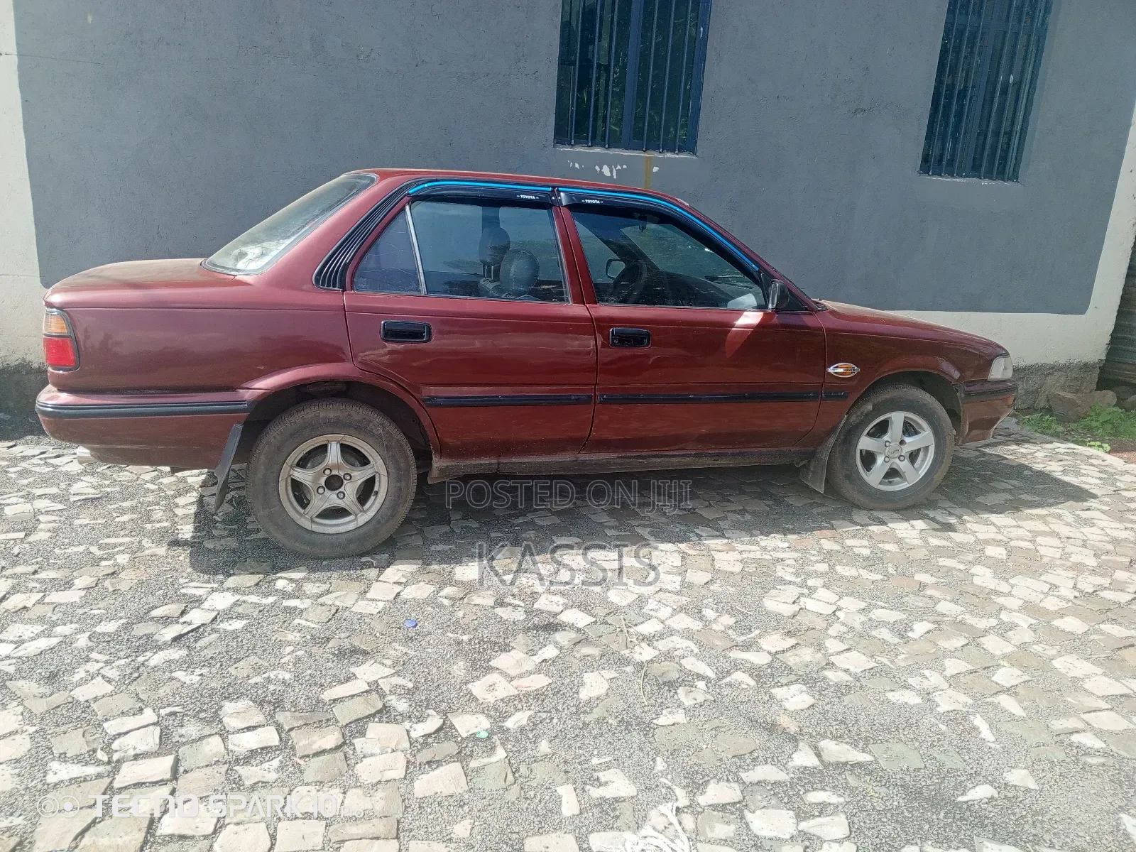 Toyota Corolla Sedan 1990 Burgundy