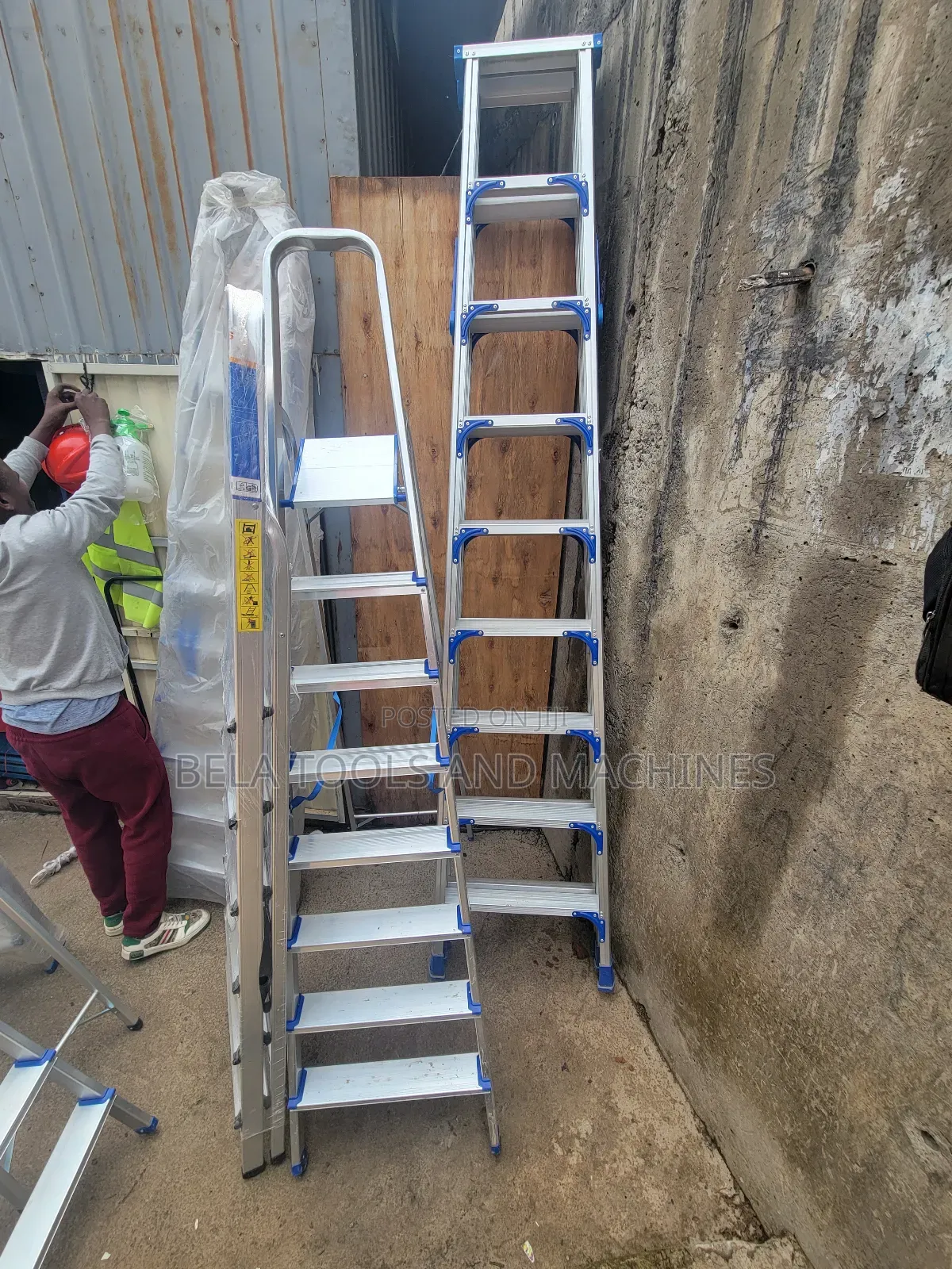 Step Ladder 8 Steps Aluminum መሰላል
