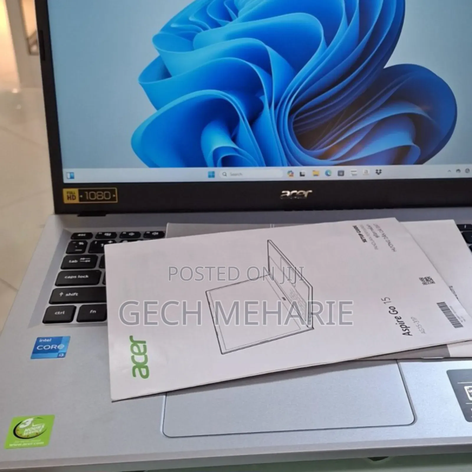 New Laptop Acer Aspire 3 8GB Intel Core I3 SSD 512GB