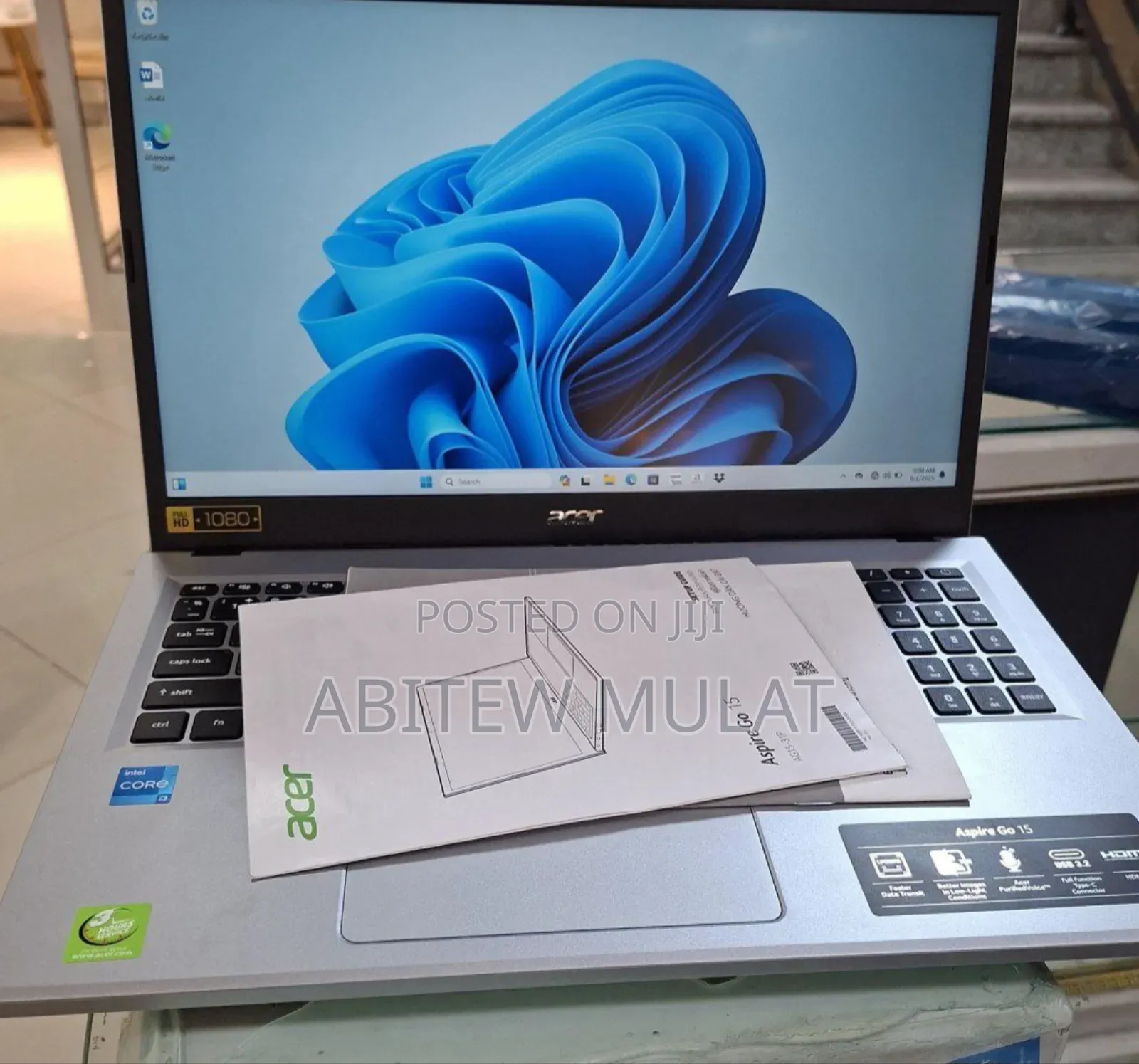 New Laptop Acer Aspire 1 8GB Intel Core i3 SSD 512GB