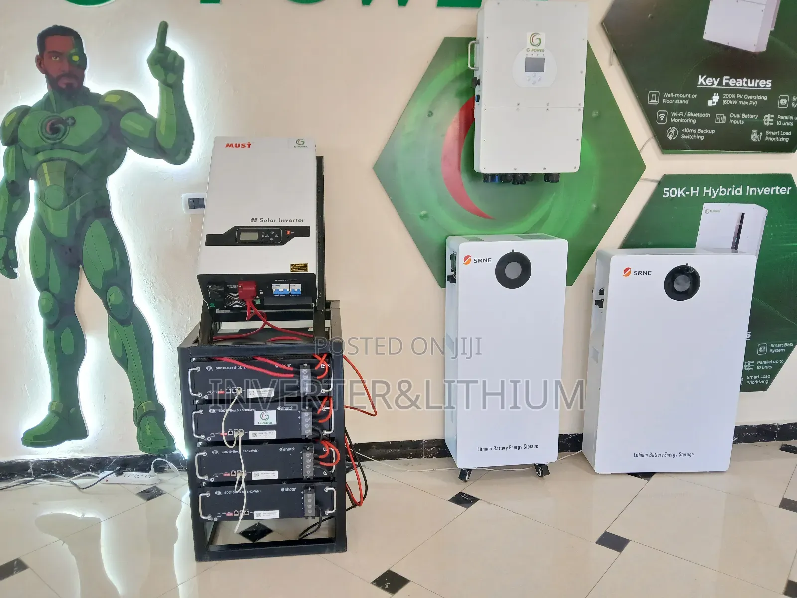 Hybrid Inverter,Lithium Ion Battery (Automatic Power Backup)