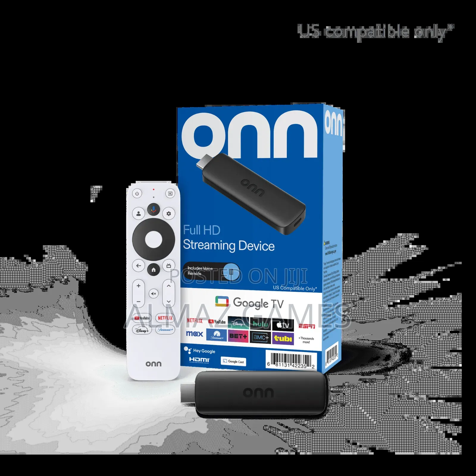 Onn Full Hd Streaming Device, Google Tv -
