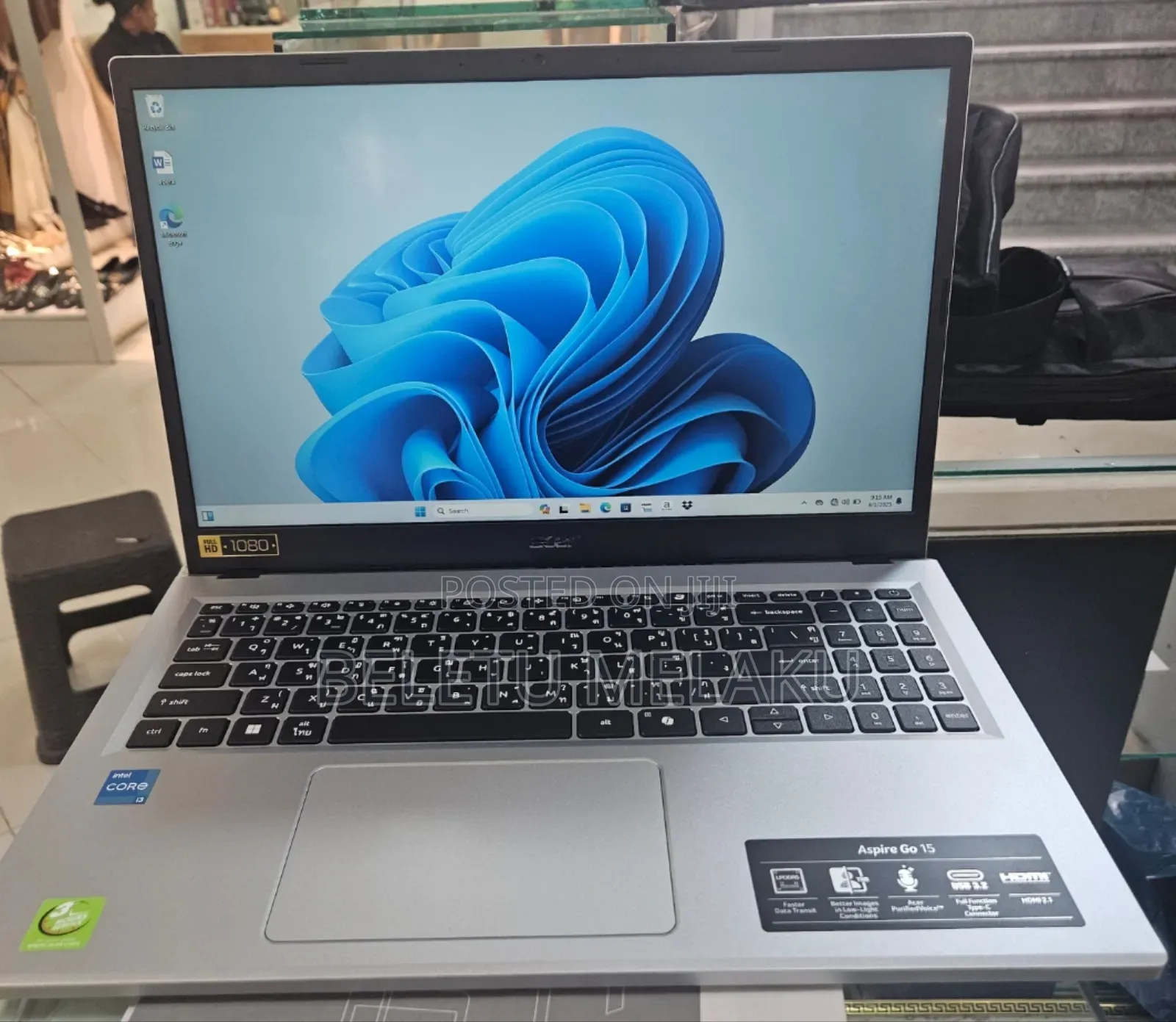 New Laptop Acer Aspire 3 8GB Intel Core I3 SSD 512GB