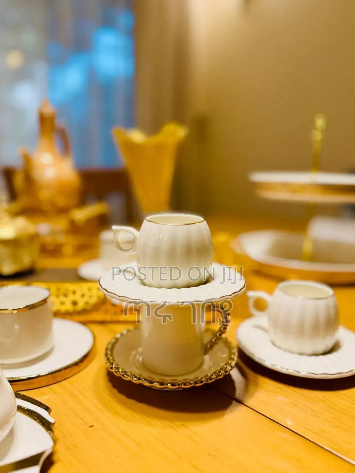 ፅድት ያሉ የቡና ሲኒዎች