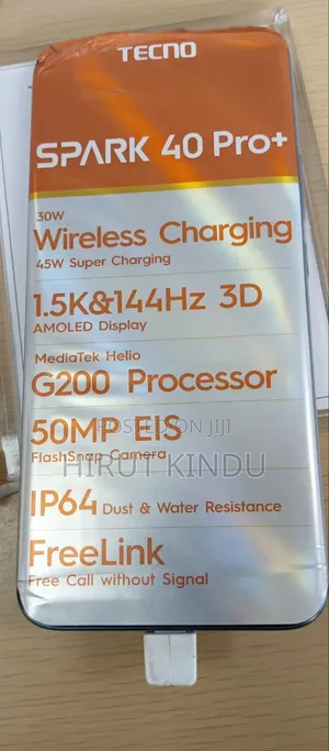 New Tecno Spark 40 Pro+ 256 GB Black