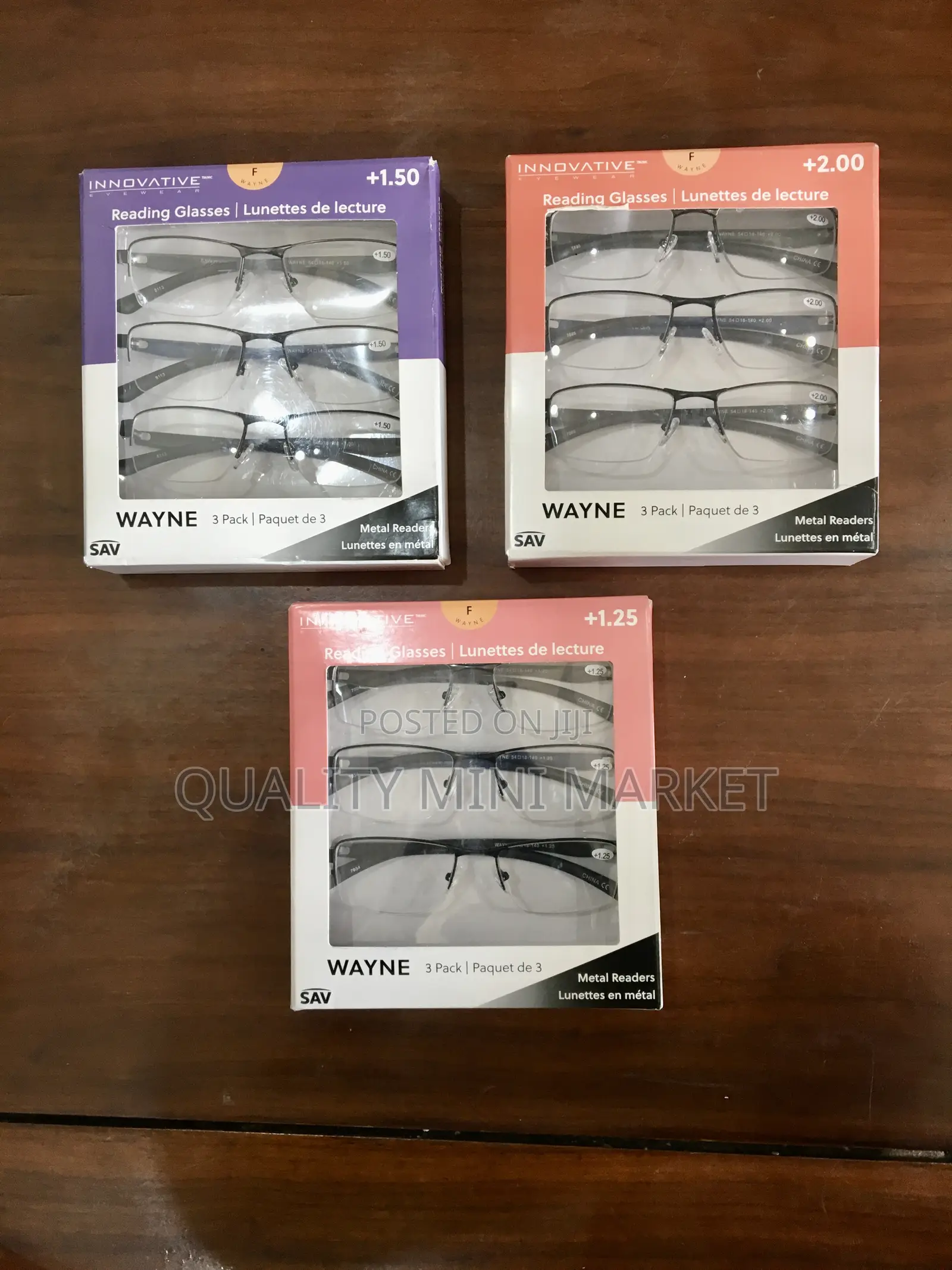 Wayne Reading Glass 1.25, 1.5 And 2.0