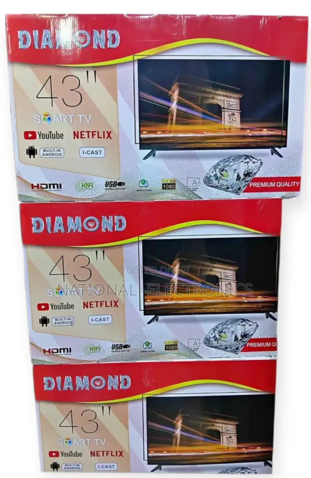 Diamond 43 Inch Tv Smart Android New 2025 Tv