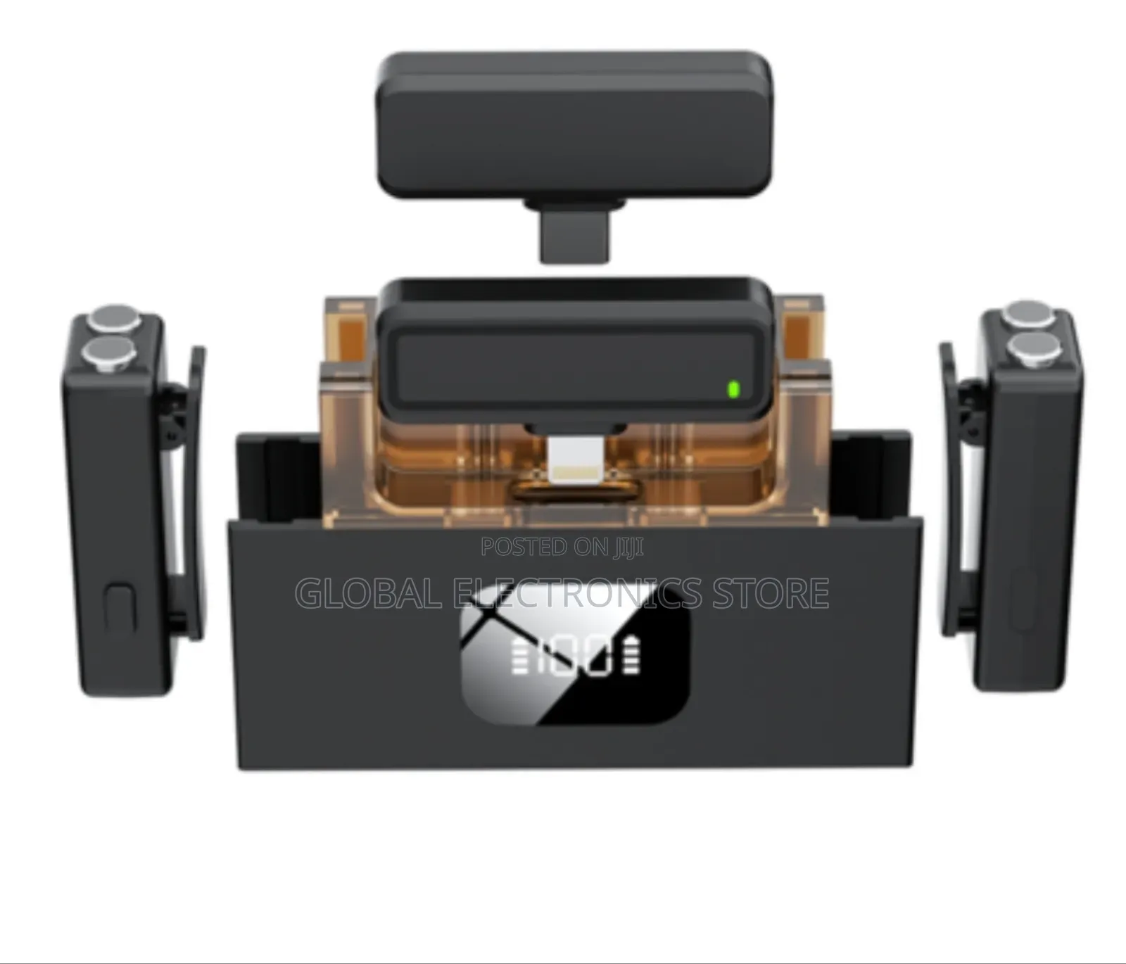 2.4g Dual Lapel Microphone With Automatic Frequency Matching