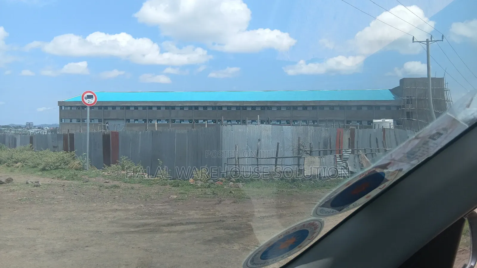 10000m2 Free Land + Warehouse for Sale