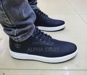 Timberland Chukka Casual ‘Blue Black’ Mid Boots Men’S Leathe