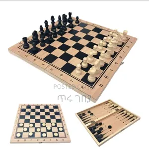 Chess Board ቼዝ ቦርድ እና ዳማ