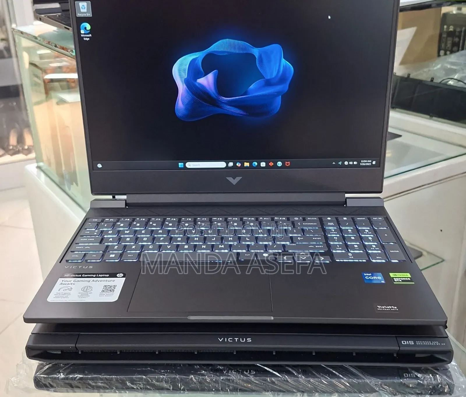 New Laptop HP Victus 15 8GB Intel Core I5 SSD 512GB