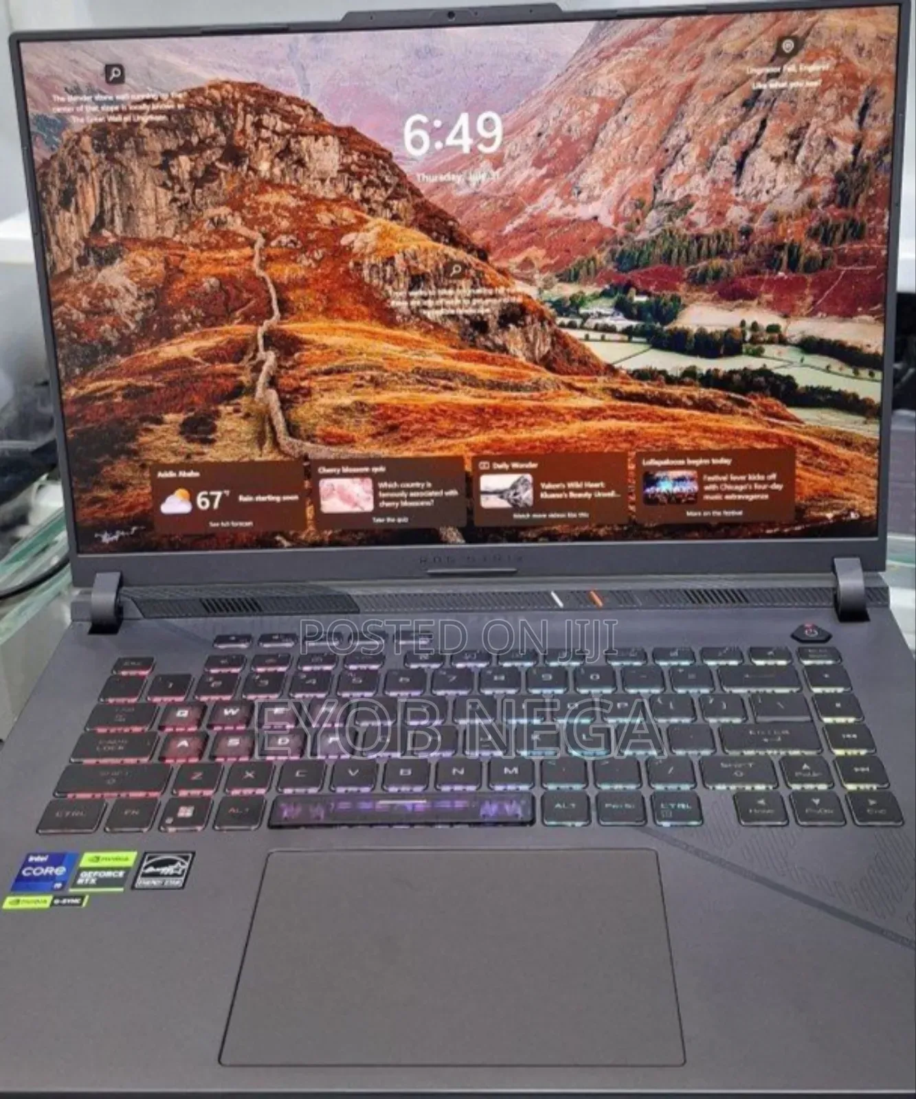 New Laptop Asus ROG Zephyrus G16 36GB Intel Core i9 SSD 1T