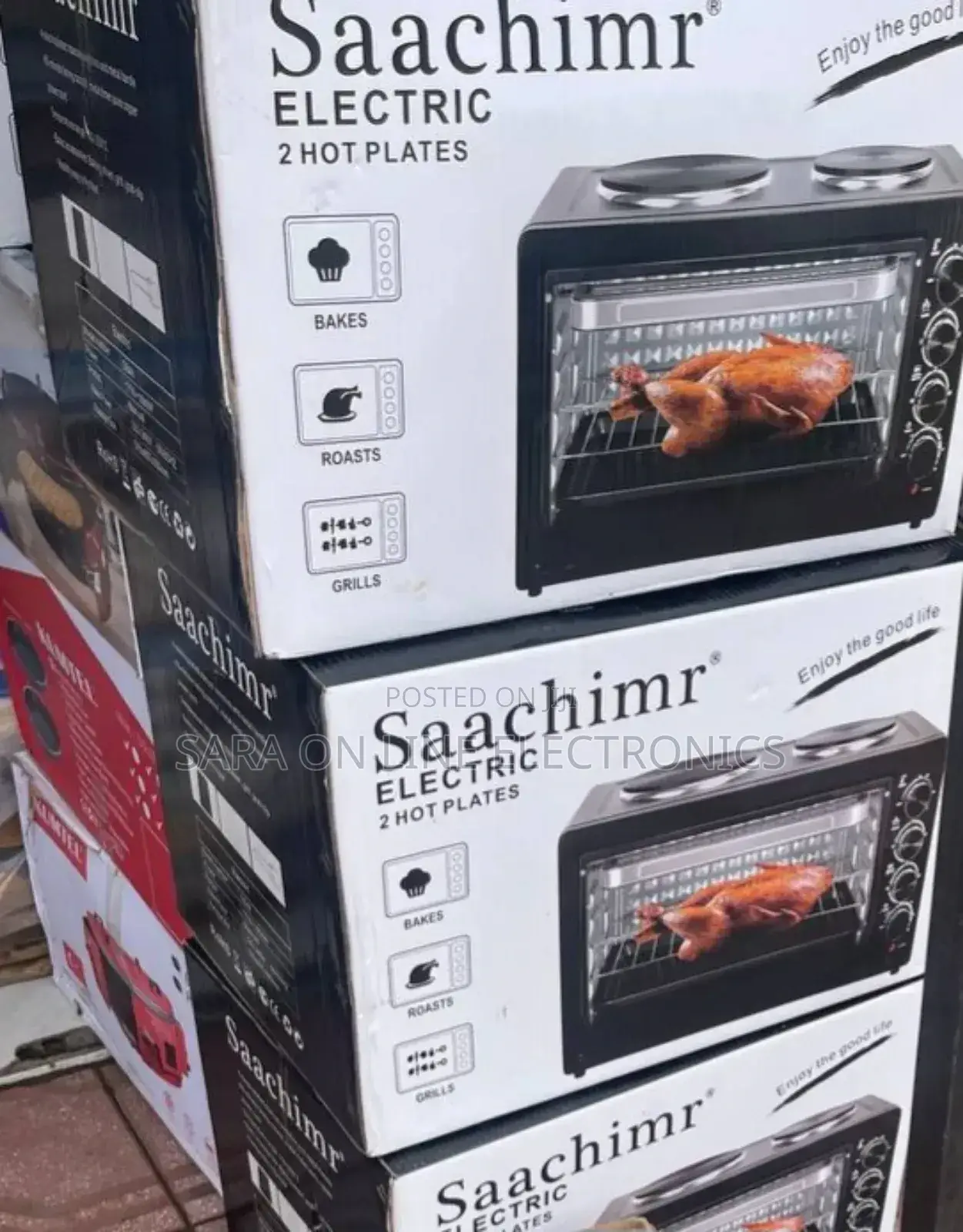 Saachimr Electric Oven 2 Hot Paltes 2 Years Warranty