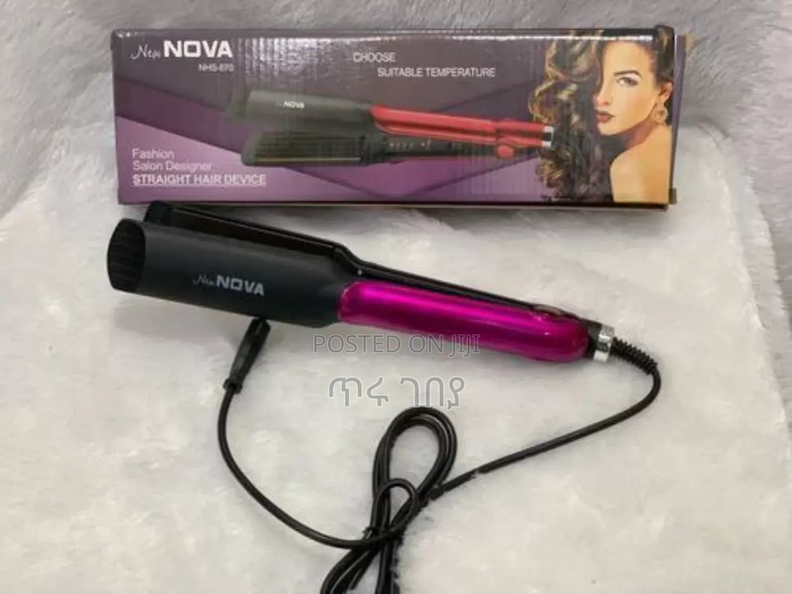 Nova Hair Straightner መተኮሻ