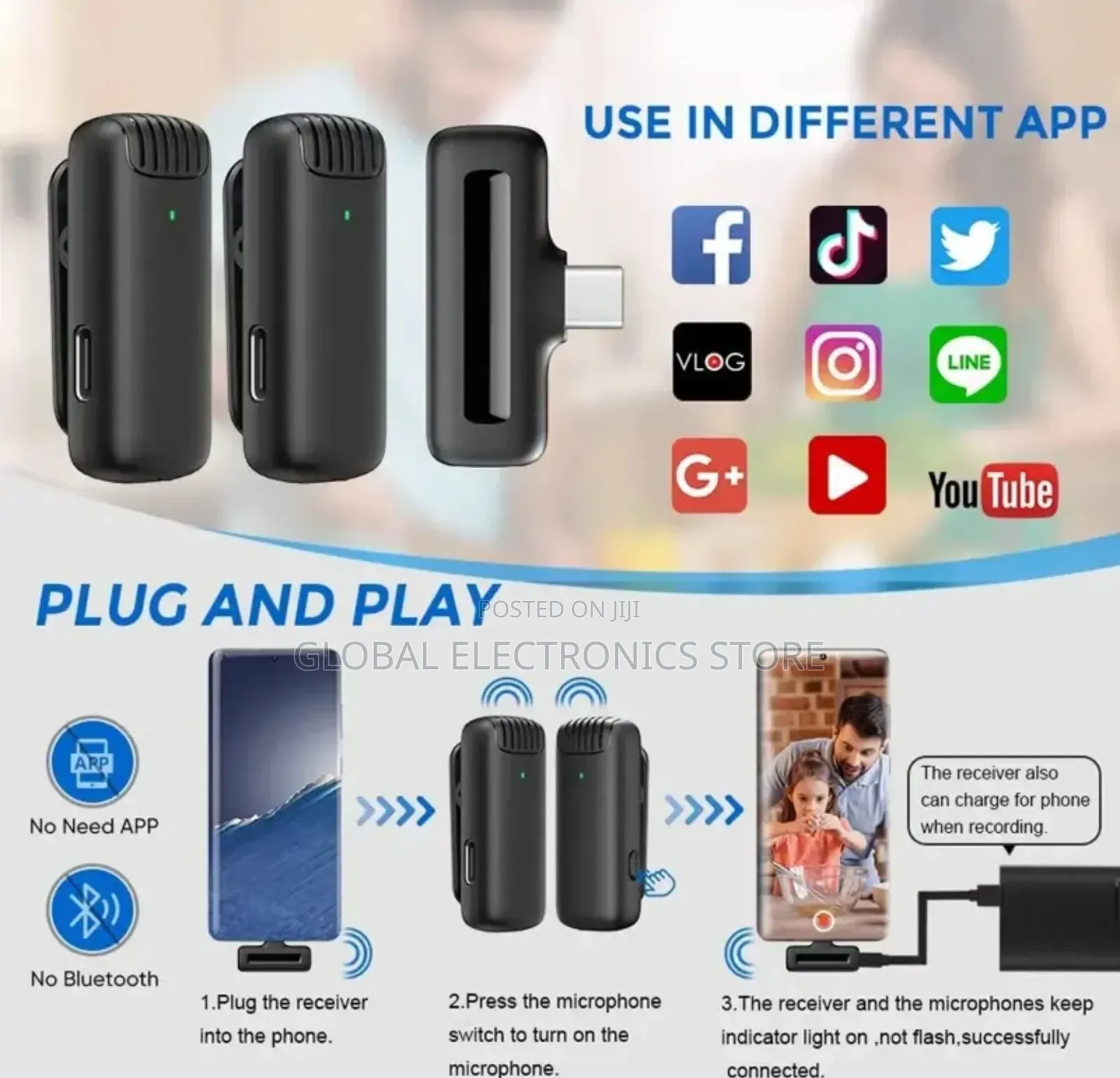 Upgraded Wireless Dual Lapel Microphone System