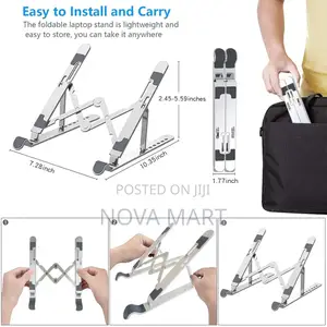 Silver Stand, Aluminum Ergonomic Foldable