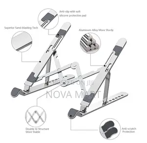 Silver Stand, Aluminum Ergonomic Foldable