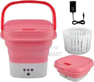 Photo - Mini Washing Machine Lightweight Travel Small Clothes Washer