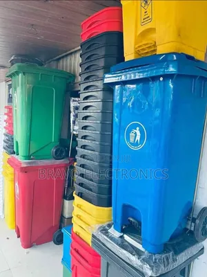 Photo - 120l Large Trash Can Built for Shops Commercial Use