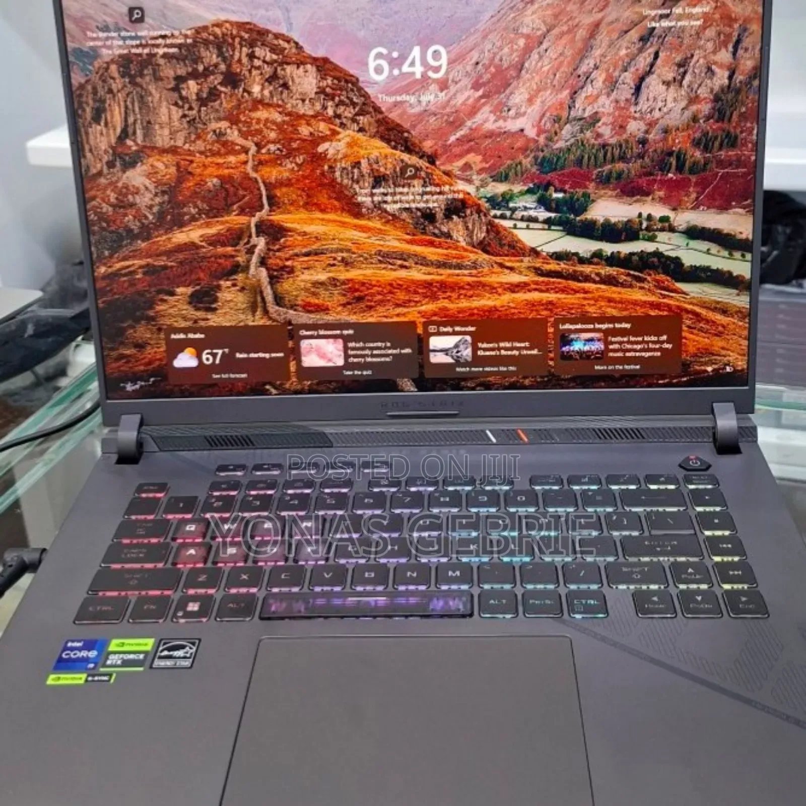New Laptop Asus ROG Strix G16 G614 32GB Intel Core I9 SSD 1T