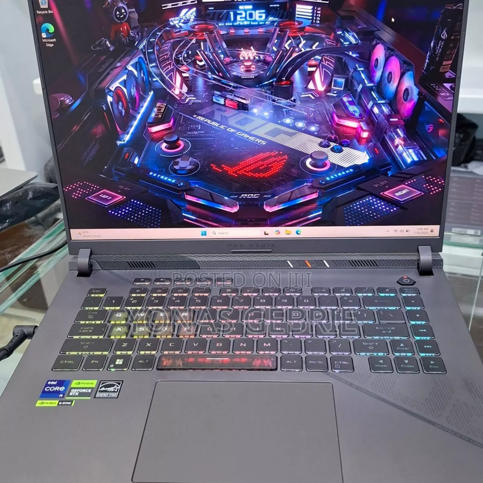 New Laptop Asus ROG Strix G16 G614 32GB Intel Core I9 SSD 1T