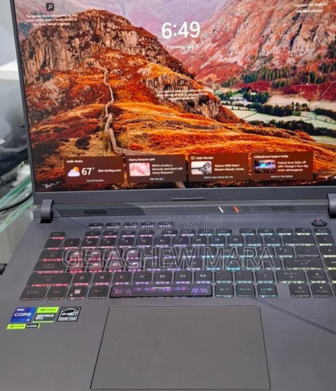 New Laptop Asus ROG Strix G15 32GB Intel Core I9 SSD 1T