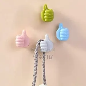 Multipurpose Thumb Hooks በቀላሉ ግድግዳ ላይ የሚጣበቁ መስቀያዎች