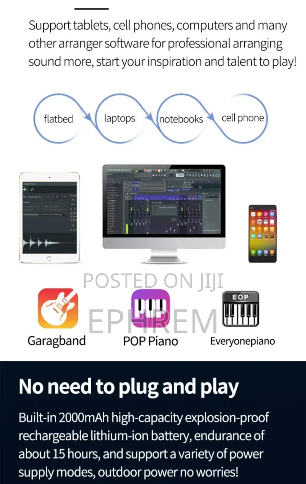Foldable Piano 88 Keys