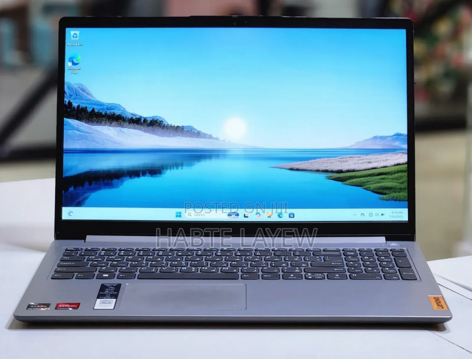 New Laptop Lenovo Ideapad 3 8GB AMD Ryzen 5 SSD 512GB