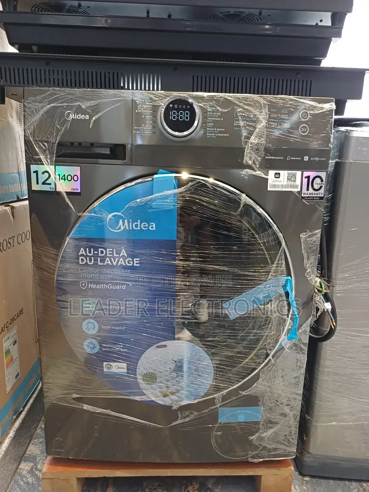 Midea 12 Kg Wash/8 Kg Dry Full‐Automatic Front‐Load Machine