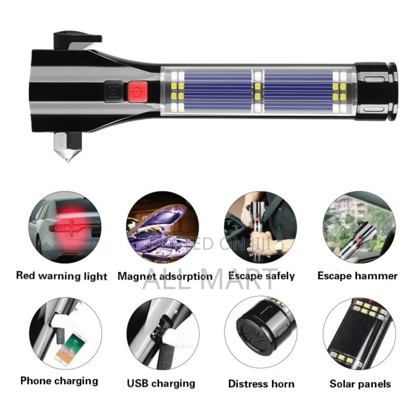 Rechargeable and Solar Led Flashlight