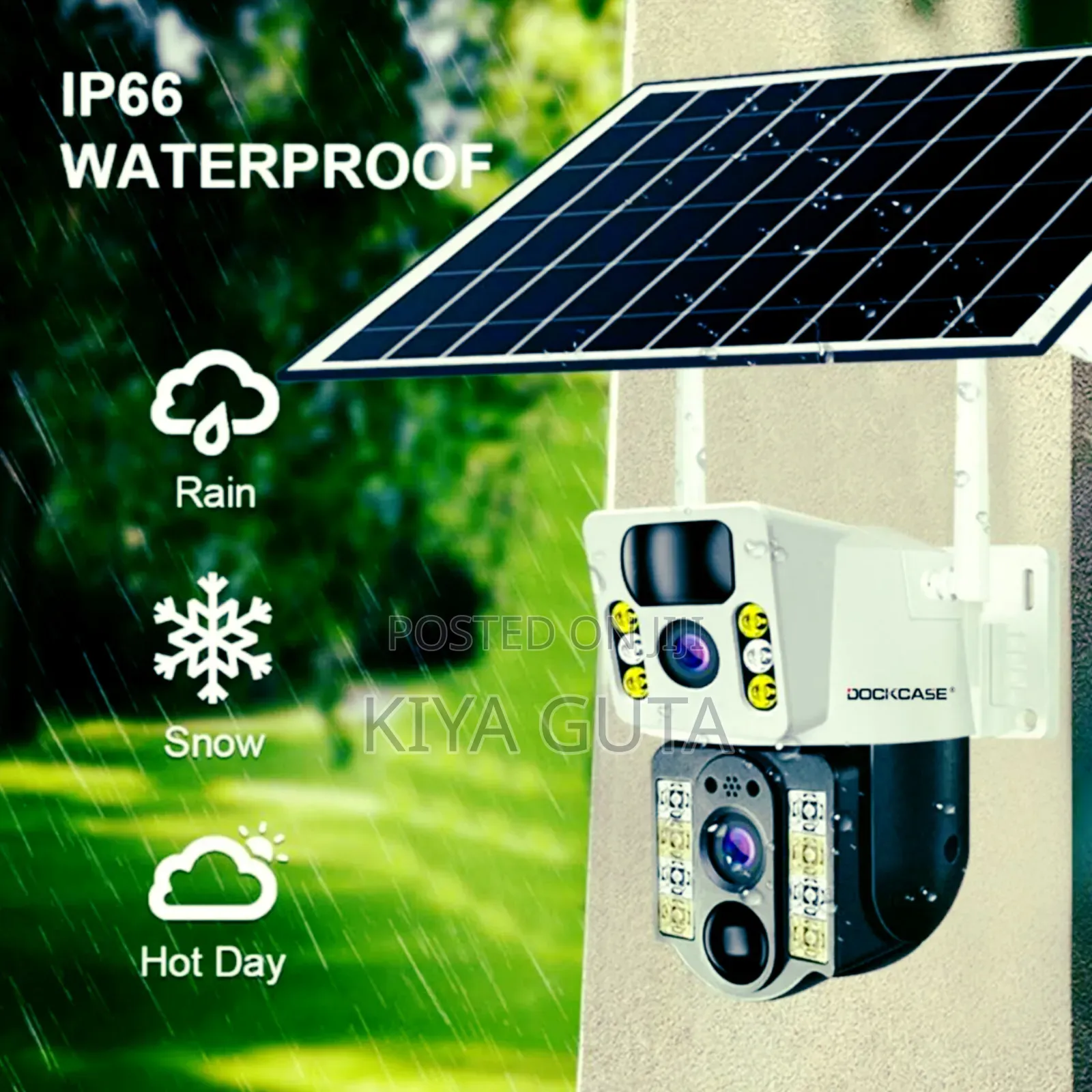 V380 Dual Lens Sim Supported Solar Powered Wireless Orginal