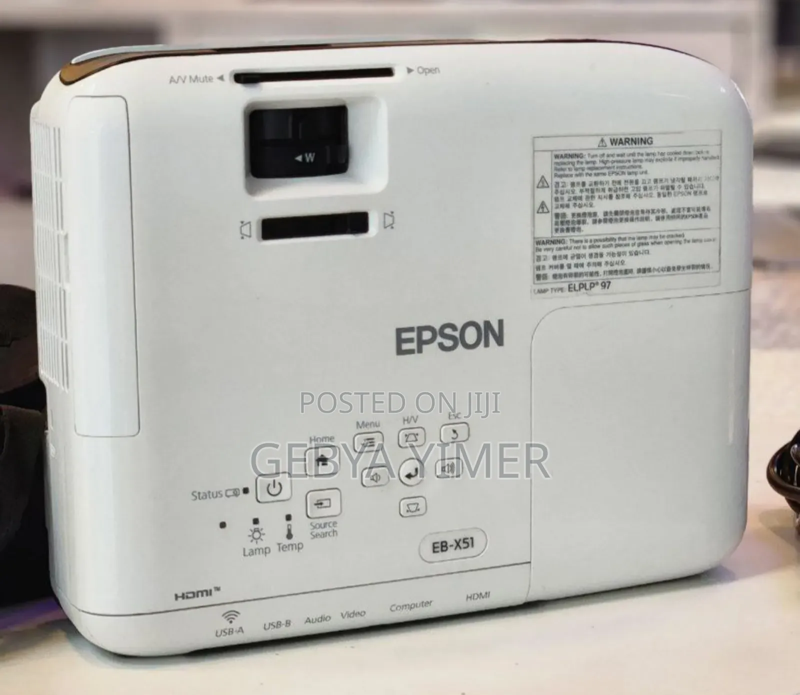 Epson Projector Model: Eb-X51 Has: Bag Remote
