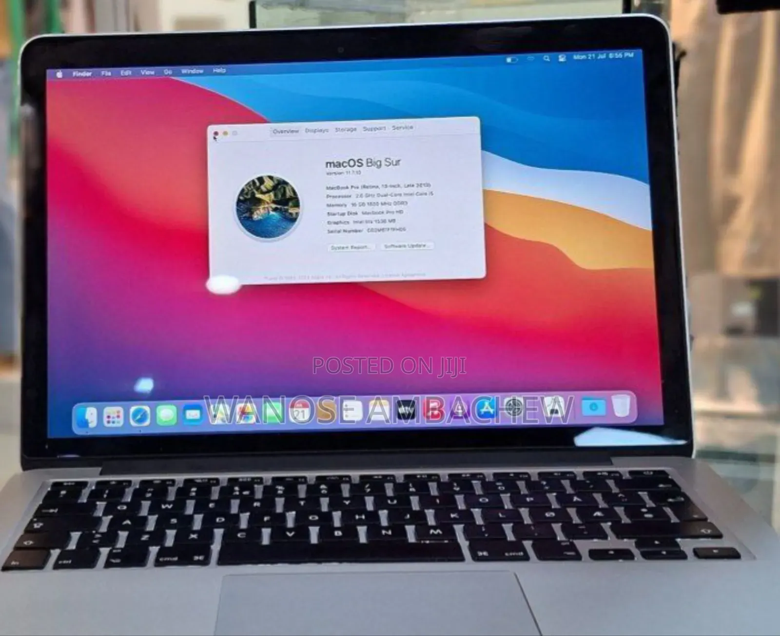 New Laptop Apple MacBook Pro 2013 16GB Intel Core I5 SSD 512GB