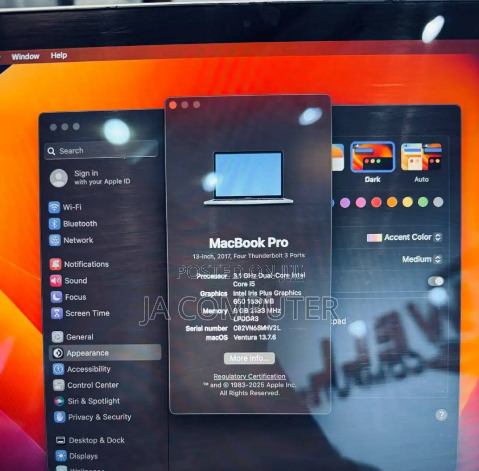 New Laptop Apple MacBook Pro 2017 8GB Intel Core I5 SSD 256GB