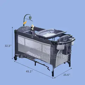 Photo - Kinder King 4in1 Nursery ዘመናዊ የልጅ አልጋ