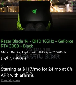 New Laptop Razer Blade 16GB AMD Ryzen 9 SSD 1T
