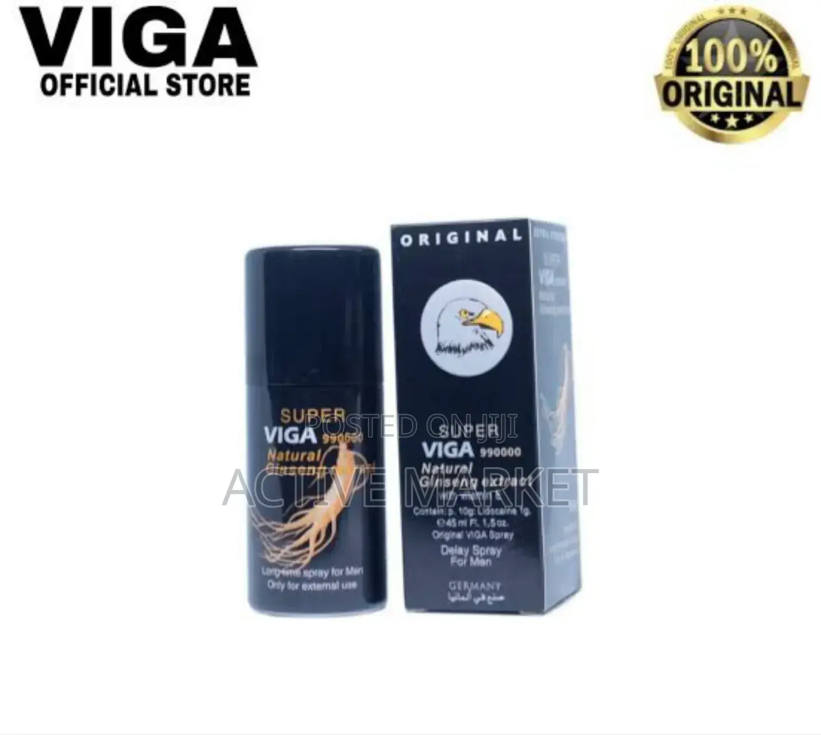 1 Million Viga Sex Delay Spray ለወንዶችች ብቻ