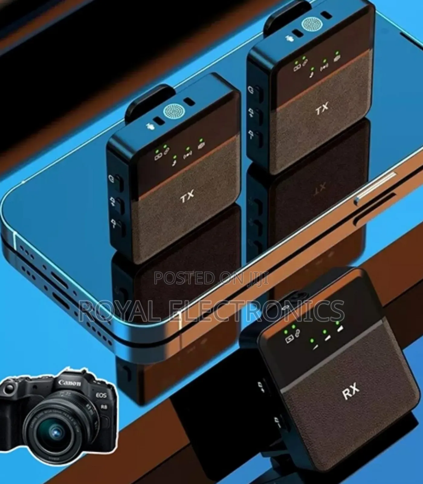 Dual Lapel Wireless Microphone for Type C 3.5 Interface 1:1