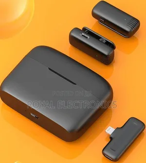 Wireless Lavalier Microphone With Charger Case Portable