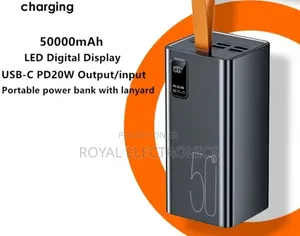 Photo - 50,000 አምፒር ፖወር ባንክ (Pd22.5 Watt High Speed Charging )