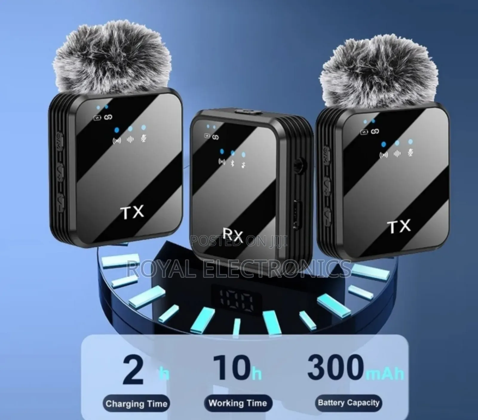 Dual Mini Wireless Microphone 2 Mic Tx 1 Receiver Rx