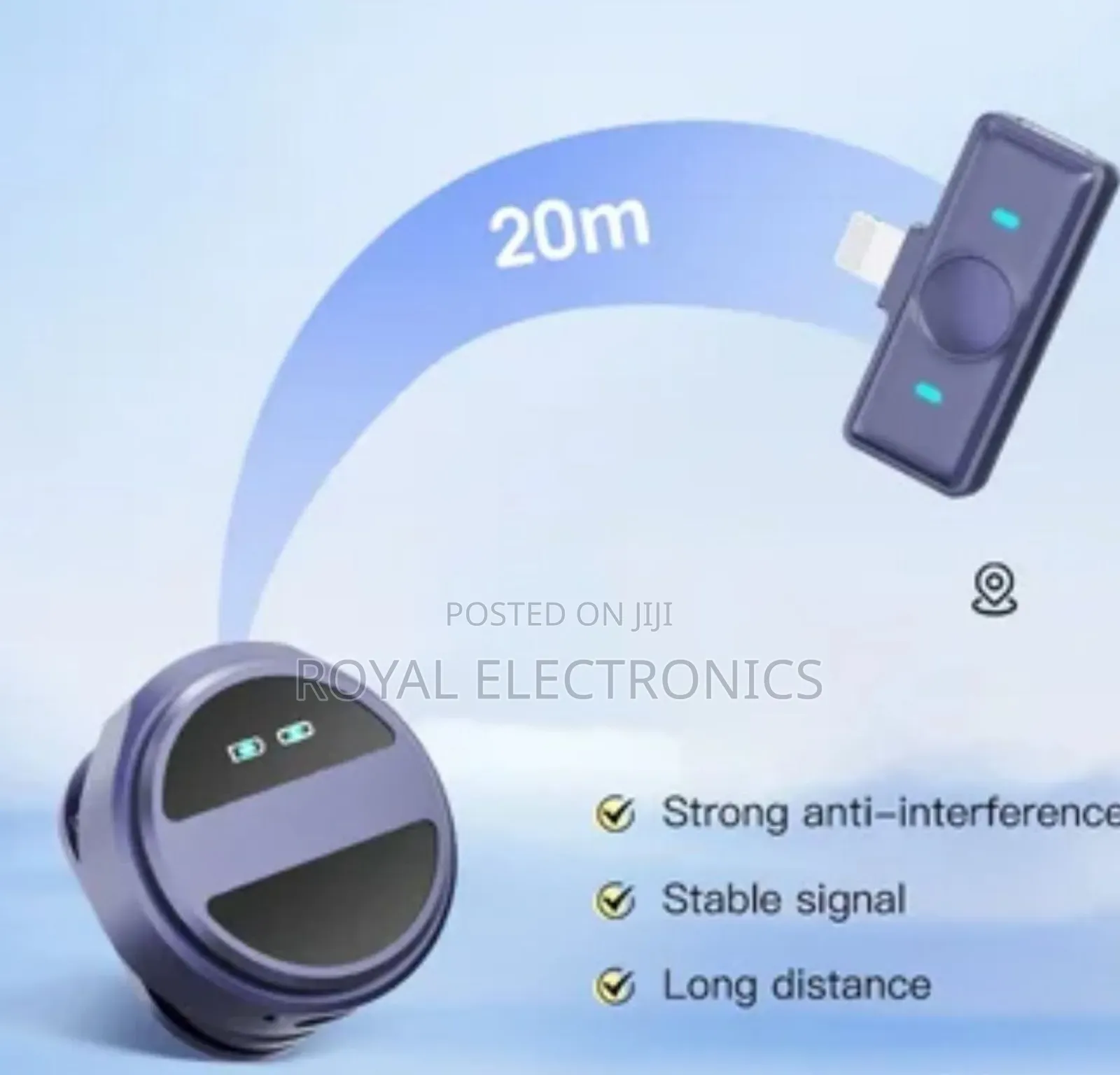 Wireless Lavalier የሆነ ባለ 2 Radio ማይክራፎን