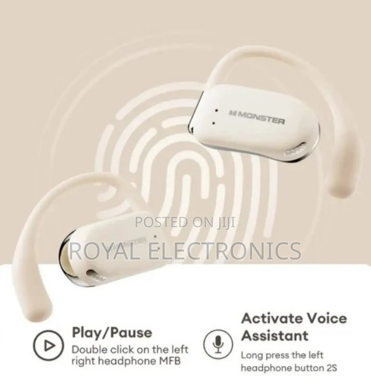 Monster Airmars Open Ear Air Conduction Headphones