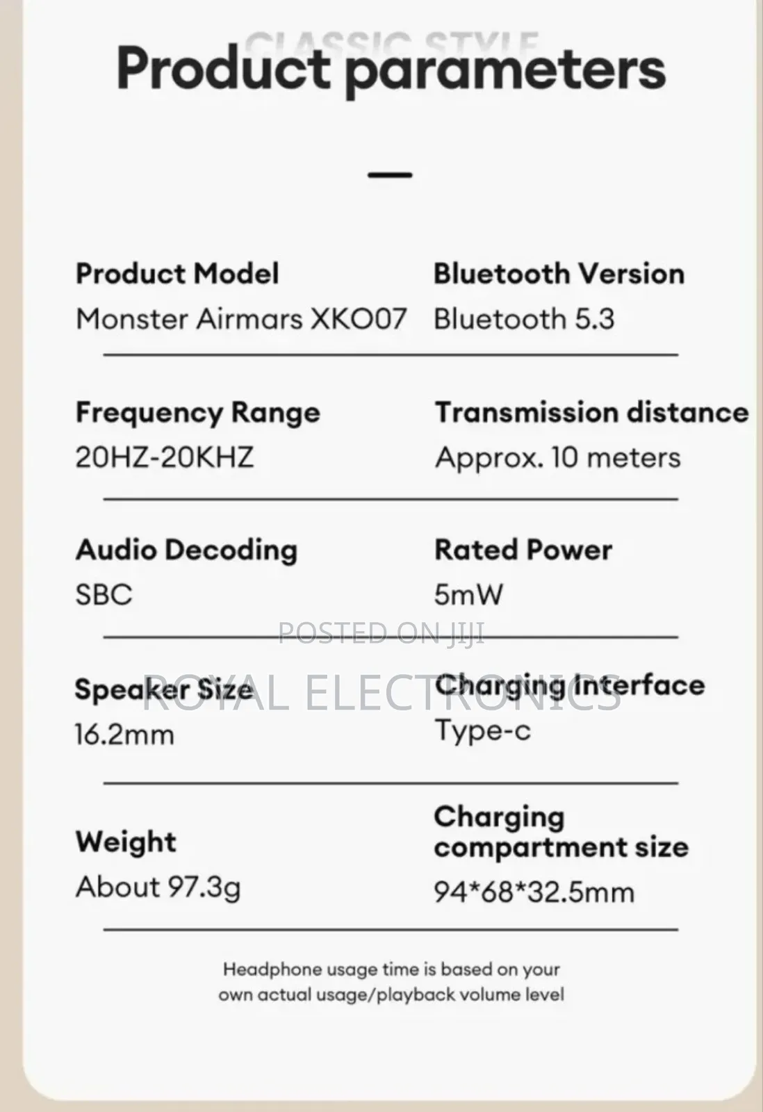 Monster Airmars Open Ear Air Conduction Headphones