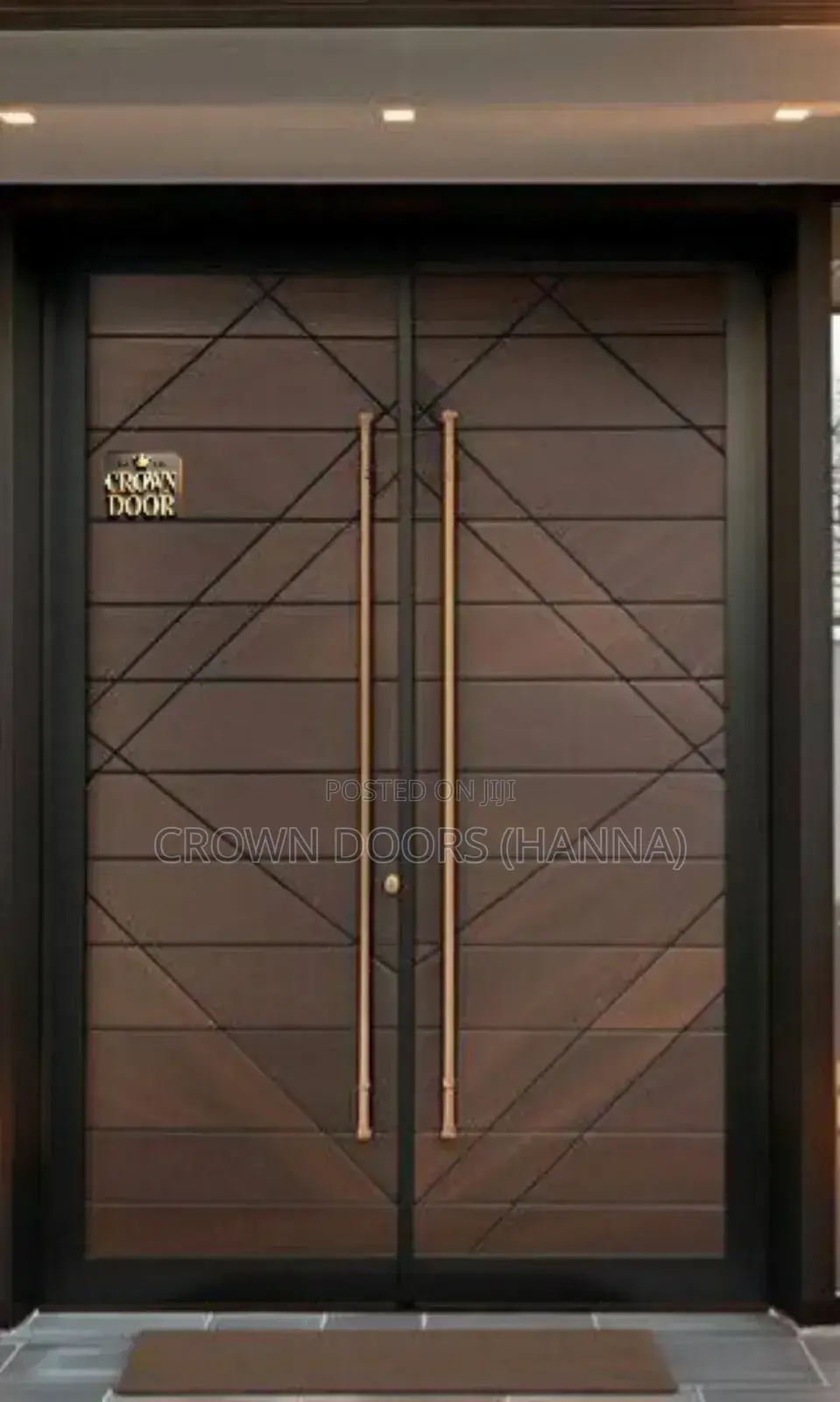 Crown Premium Door Made Of Lime Stone,Wood Fiber Conposite