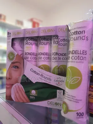 Photo - Delon+ Premium Cosmetic Cotton Rounds.