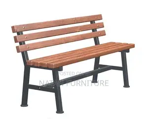 Wooden Metal Frame Chair for Coridor,Garden,School Compound