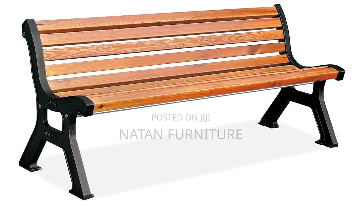 Wooden Metal Frame Chair for Coridor,Garden,School Compound